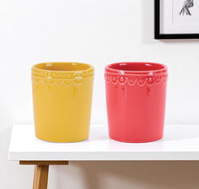 Load image into Gallery viewer, Rectangular Cachepots (Set of 2) - Pink / Yellow

