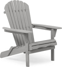 Load image into Gallery viewer, Wood Lounge Patio Chair for Garden Outdoor Wooden Folding Adirondack Chair Set of 2 Solid Cedar Wood Lounge Patio Chair for Garden, Lawn, Backyard,
