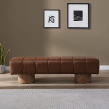 Load image into Gallery viewer, Upholstered Dining Bench For Dining Room, End Of Bed Entryway Bench Ottoman For Bedroom Living Room - Brown
