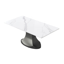 Load image into Gallery viewer, Modern Stone Panel Stainless Steel Curved Legs, Can Accommodate 6 - 8 People
