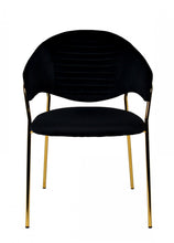 Load image into Gallery viewer, Modern Dining Chairs (Set of 2) - Black / Gold
