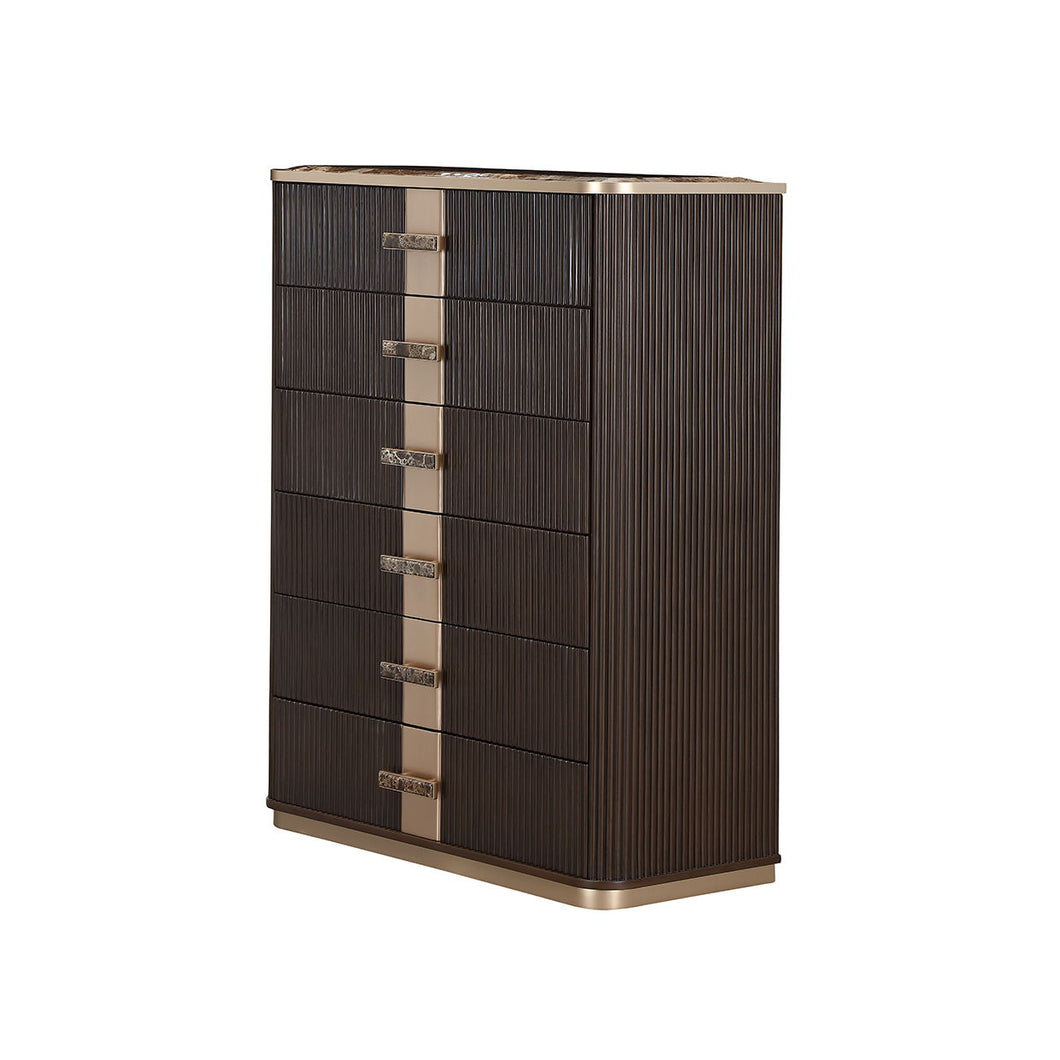 West Kensington - Highboy Chest - Medium Espresso