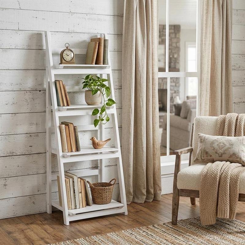 Four Tier Step Bookcase (738650) - White