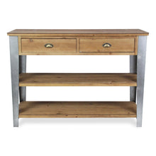 Load image into Gallery viewer, Console Table With Two Shelves Two Drawers - Brown
