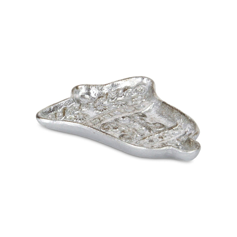 5" Cast Iron Christmas Bell Trinket Tray - Silver