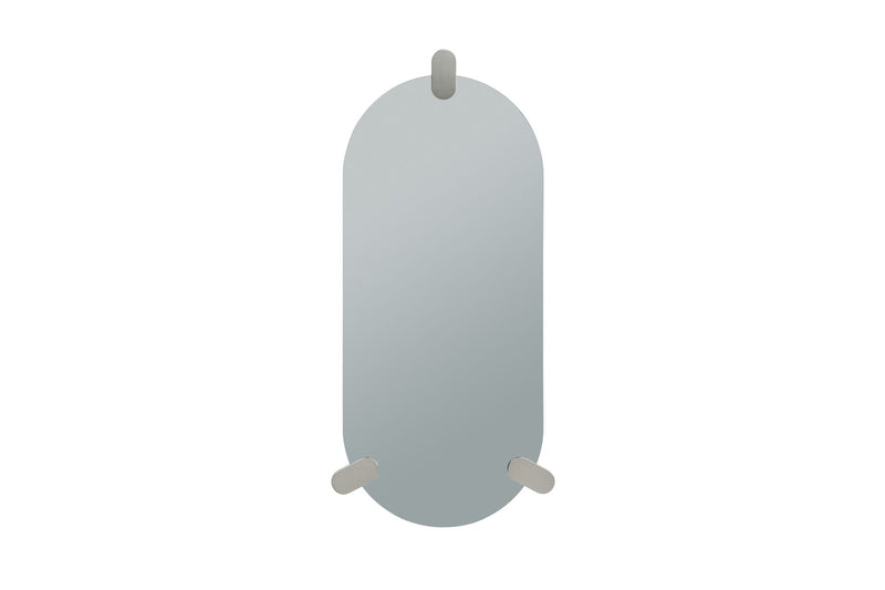 Oval Frameless Accent Mirror Accent - Clear