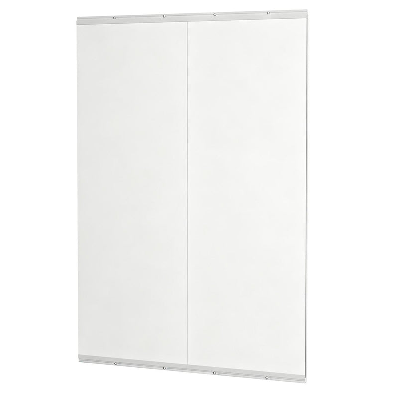 X 21" Frameless Work Out Mirrors (Set of 2) - Silver