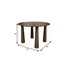 Load image into Gallery viewer, Solid Wood Round Top Dining Table - Walnut
