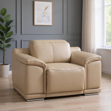 Load image into Gallery viewer, Genuine Leather Wall Hugger Power Recliner With USB - Ash Gray

