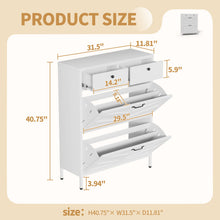 Load image into Gallery viewer, Shoe Cabinet With Flip Drawers
