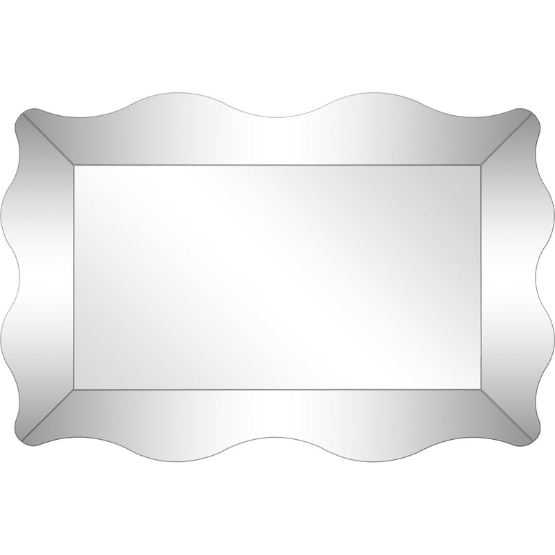 35" Novelty Glass Framed Accent Mirror - Clear