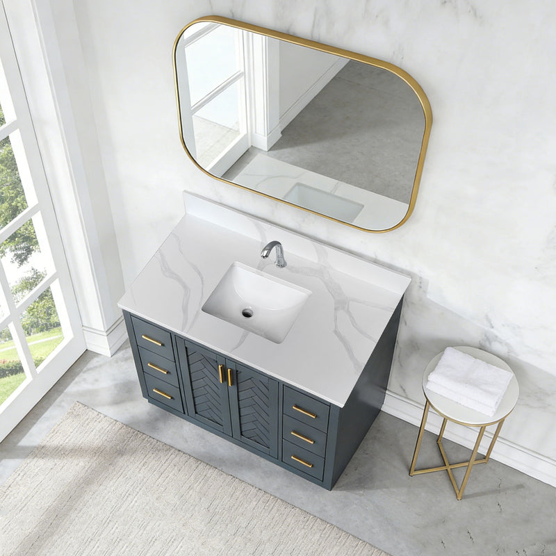 Bathroom Vanity Top With Undermount Single Bowl Sink