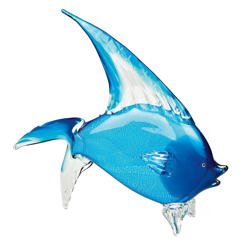 Murano Fish Figurine Tabletop Sculpture (376122) - Blue