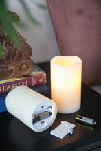 Load image into Gallery viewer, LED Candles With Remote Timer (Set of 3) - Ivory
