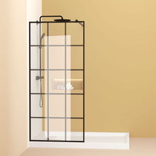 Load image into Gallery viewer, Framed Glass Shower Screen - Matte Black
