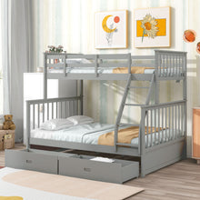 Load image into Gallery viewer, Bunk Bed With Ladder, And Safety Guard Rails
