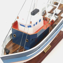 Load image into Gallery viewer, 1797 La Confiance Boat Hand Painted Decorative Boat - Blue / White

