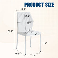 Load image into Gallery viewer, Luxury Simple High Resilience Dining Chair With Metal Legs

