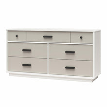 Load image into Gallery viewer, Valencia - 7 Drawer Wide Dresser - Taupe
