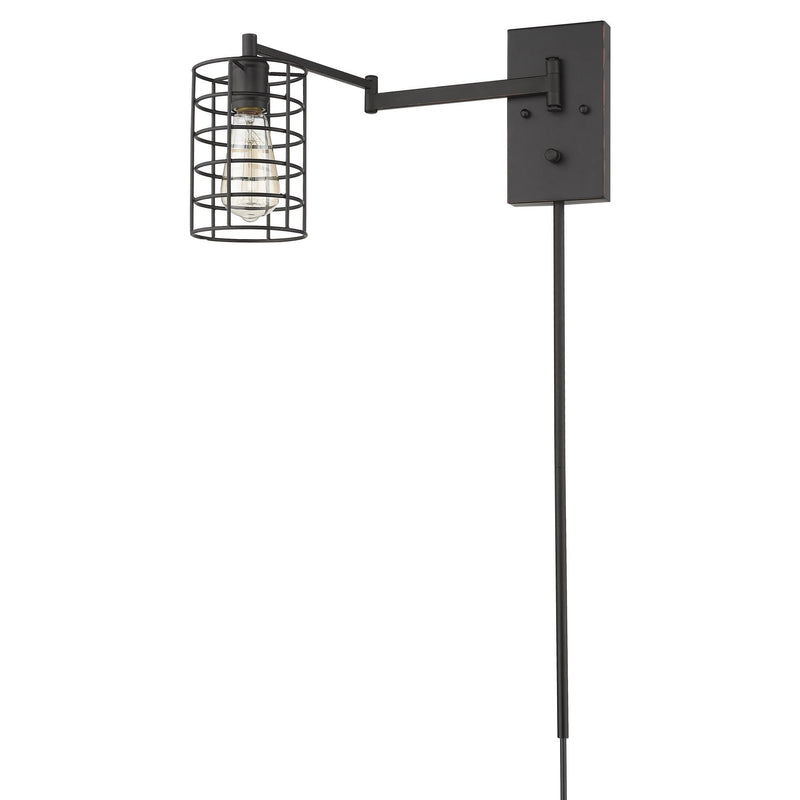 Industrial Metal Wall Sconce - Bronze