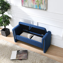 Load image into Gallery viewer, Modern Teddy Upholstered Large Bed End Bench With Arms And Storage
