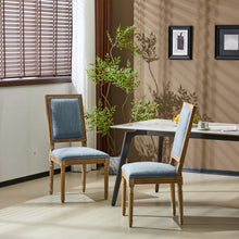 Load image into Gallery viewer, French Country Style Dining Chair With Upholstered Seating And Fluted Legs
