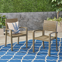 Load image into Gallery viewer, Outdoor Dining Chair, Stacking Design For Patio
