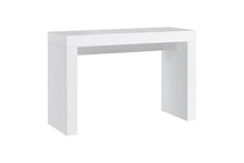 Load image into Gallery viewer, 47" Wood Block Console Table - White
