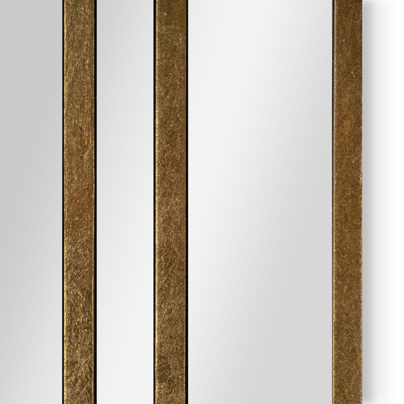 32" Diamond Metal Framed Accent Mirror - Gold