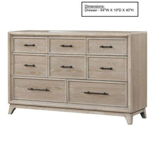 Load image into Gallery viewer, 8 Drawers 1 Piece Dresser, Ample Storage Bedroom - Oak
