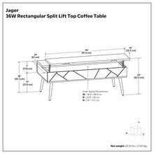Load image into Gallery viewer, Jager - Lift Top Coffee Table Handcrafted
