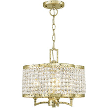 Load image into Gallery viewer, 14" Four Light Dimmable Chandelier With Shades - Gold
