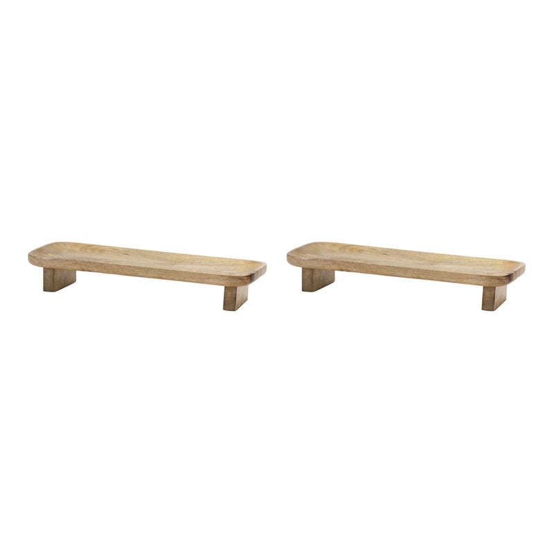 Mango Trinket Dining Room Tray (Set of 2) - Brown