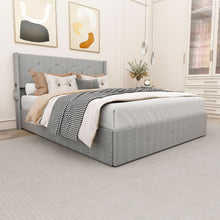 Load image into Gallery viewer, Bed With Gas Lift Storage, USB Ports
