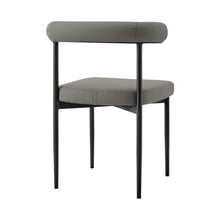 Load image into Gallery viewer, Faux Leather Open Back Dining Side Chairs (Set of 2) - Gray
