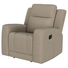 Load image into Gallery viewer, Slater - Upholstered Recliner Chair With Manual Recline - Taupe
