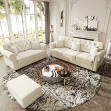Load image into Gallery viewer, Upholstered Sofa Set With Nailhead Trim And Rolled Armrests, Includes Pillows
