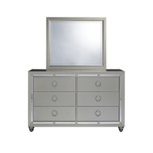Load image into Gallery viewer, Solid Wood Six Drawer Double Dresser - Silver
