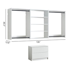 Load image into Gallery viewer, Devi - Wall Mounted Wood Closet System With Modular Units
