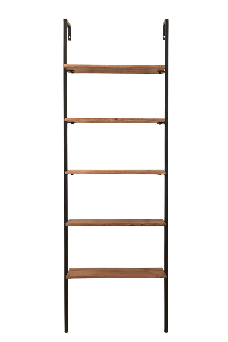 Five Tier Ladder Bookcase - Brown