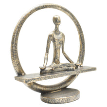 Load image into Gallery viewer, Yoga Meditation Tabletop Sculpture - Pewter
