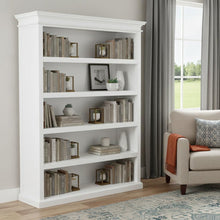 Load image into Gallery viewer, Five Tier Bookcase (523196) - Antiqued White
