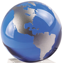 Load image into Gallery viewer, Modern Abstract Tabletop Sculpture - Clear / Blue
