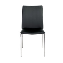 Load image into Gallery viewer, Upholstered Faux Leather Dining Side Chair (Set of 2) - Black
