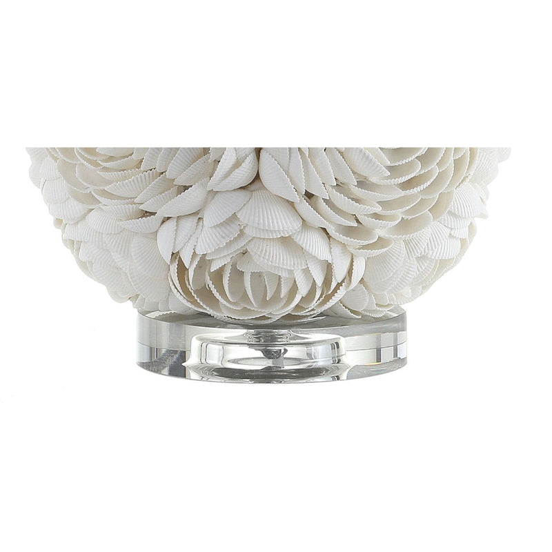 Novelty Table Lamp With Drum Shade - Cream / White