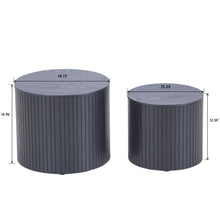 Load image into Gallery viewer, Handcrafted Nested Table Set, 2 Pieces
