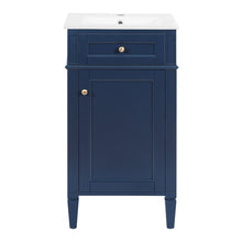 Load image into Gallery viewer, French Style Bathroom Vanity With Sink, Soft-Closing Door, Adjustable Shelf, Rectangular Design
