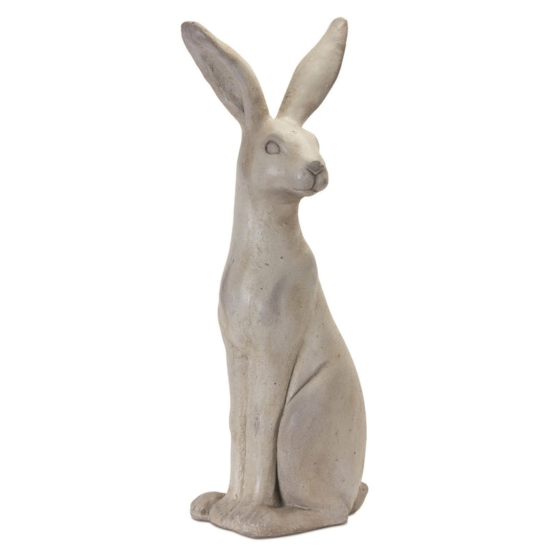 Cement Rabbit Statue (Set of 2) - Gray