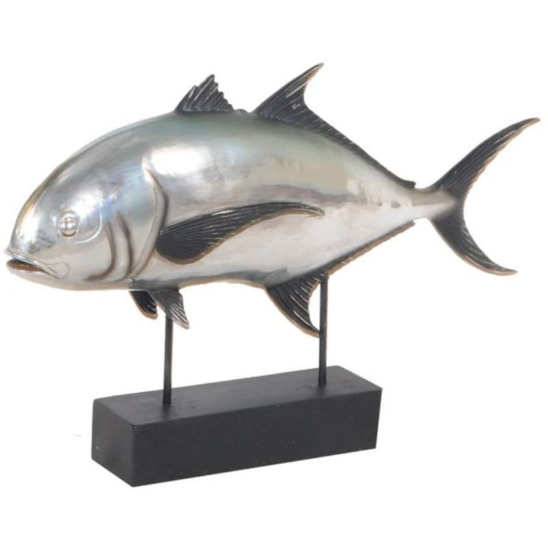 Multiple Colors Hand Painted Sculpture - Silver