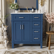 Load image into Gallery viewer, Modern Bathroom Vanity With Sink, Storage Cabinet, Soft Close Doors, Deep &amp; Standard Drawers
